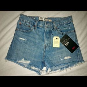Levi’s high waisted wedgie fit shorts